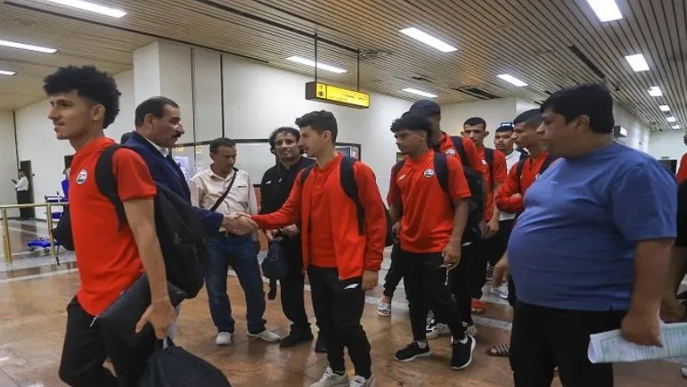 وفد منتخب شباب اليمن يصل البصرة